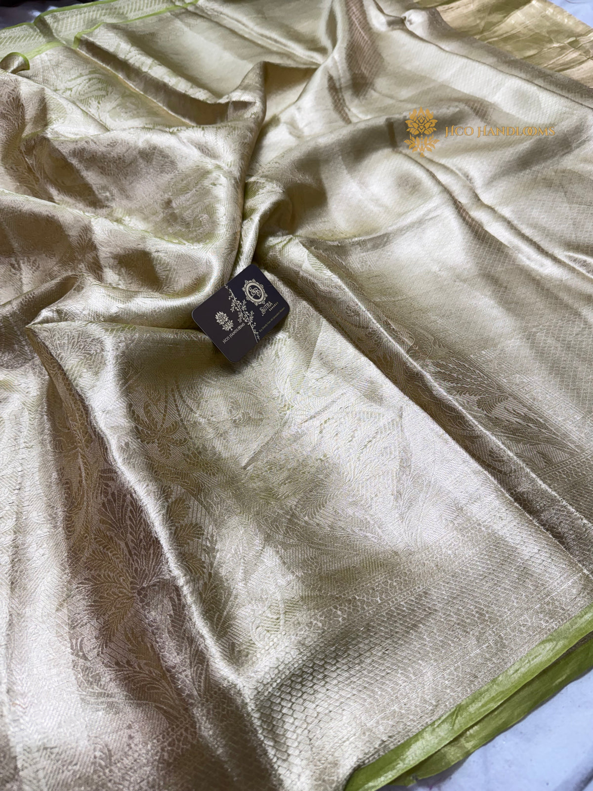 Pure Tissue Silk Handloom Banarasi Saree - All Over Tanchui Brocade