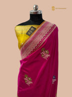 Regal Rani Pure Katan Silk Handloom Banarasi Saree - All Over Meenakari Motifs