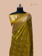 Premium Mashru Katan Silk Jangla Banarasi Saree