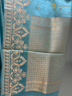 Pure Mashru Crepe Silk Banarasi Saree - All Over Motifs