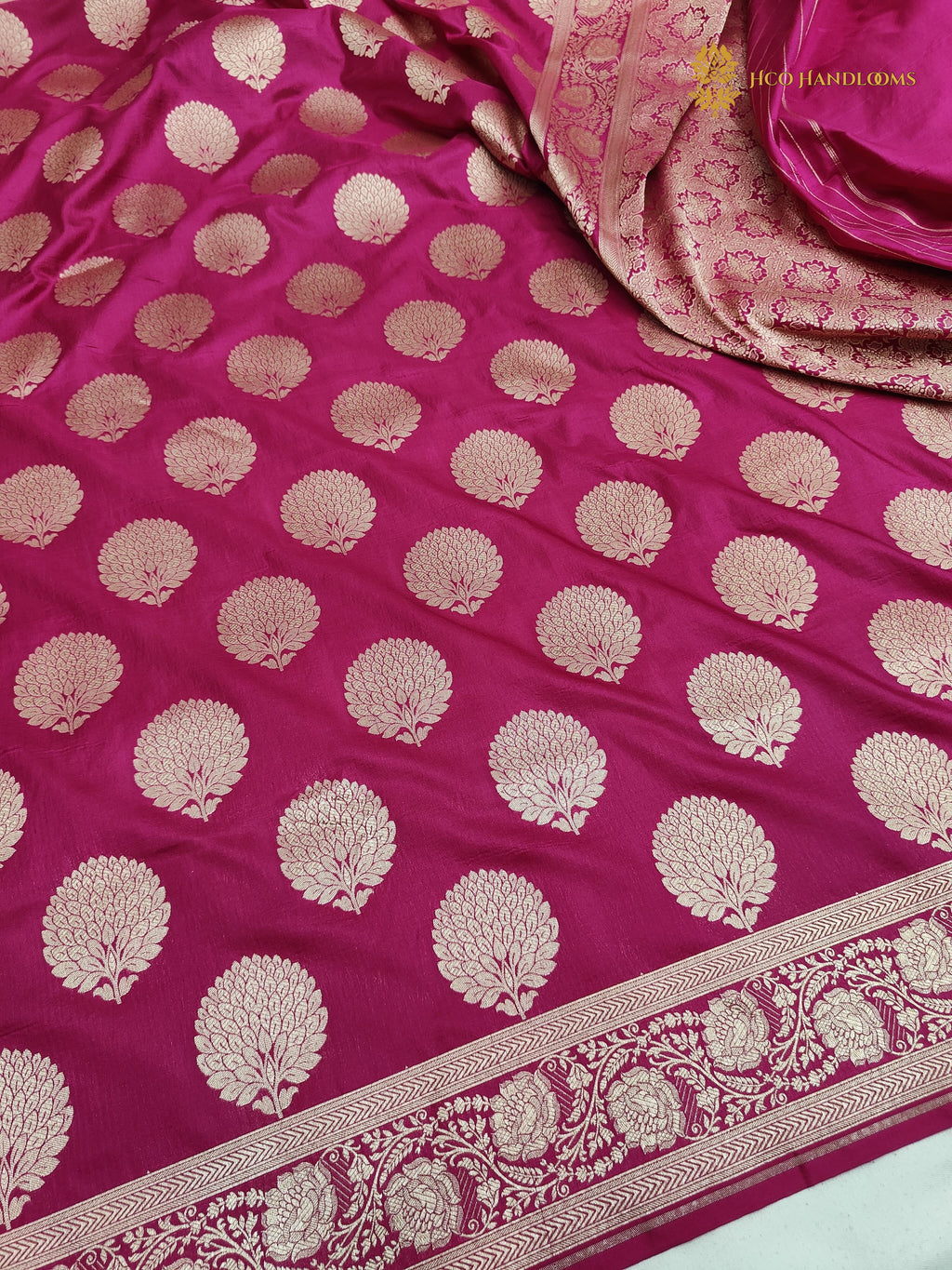 Regal Rani Pure Katan Silk Handloom Banarasi Saree - All Over Motifs