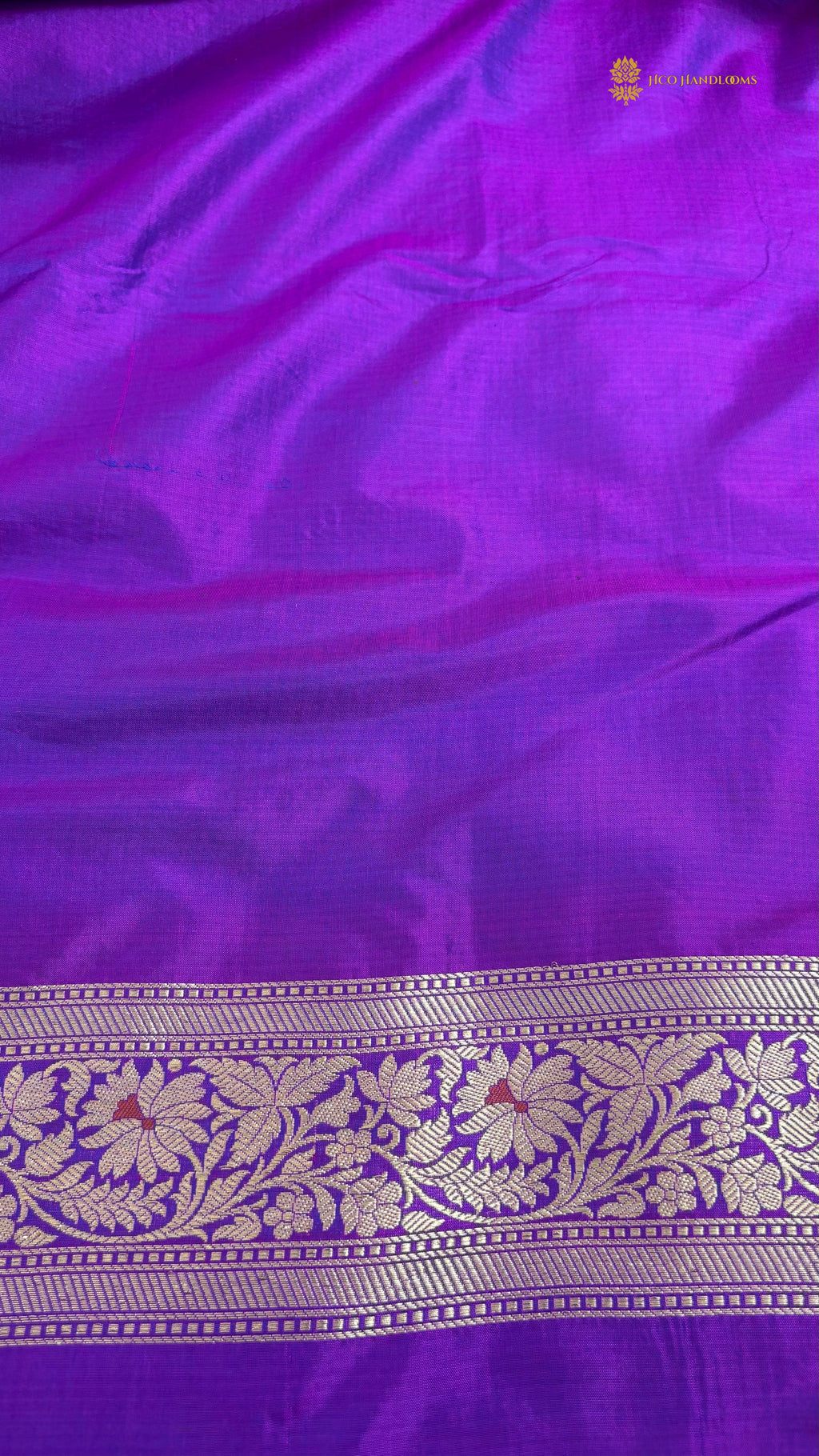 Regal Pure Katan Silk Handloom Banarasi Saree - All Over Jaal Work With Meenakari