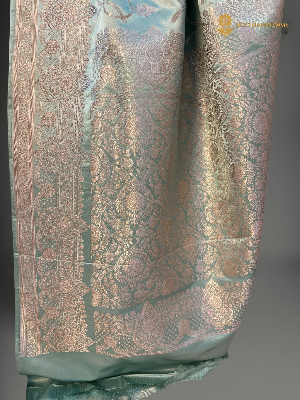 Premium Mashru Katan Silk Banarasi Saree - All Over Jaal Pattern