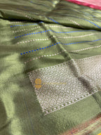 Pure Katan Silk Handloom Banarasi Saree - All Over Kadhua Meenakari Motifs