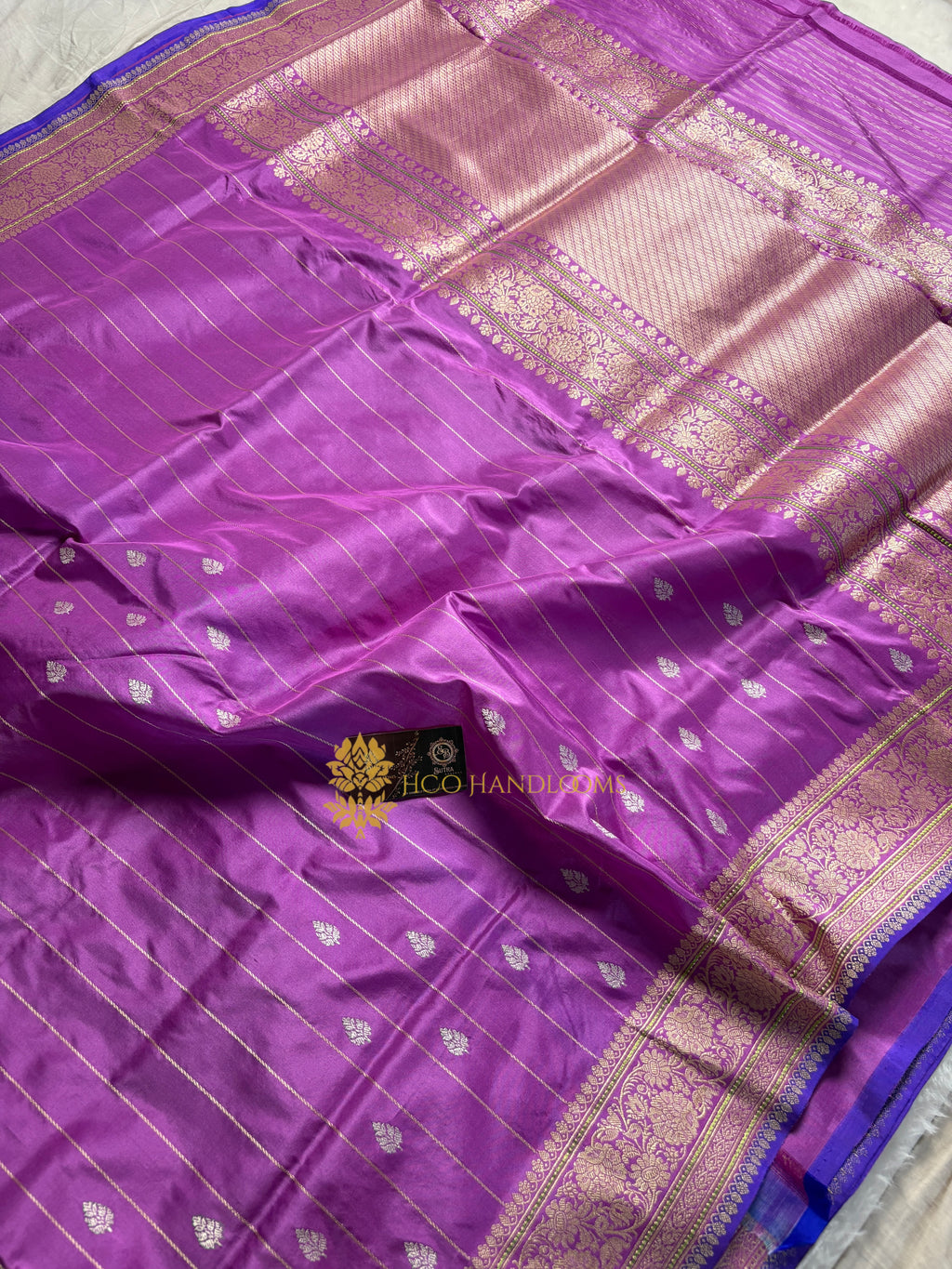 Pure Katan Silk Handloom Banarasi Saree - All Over Kadhua Motifs