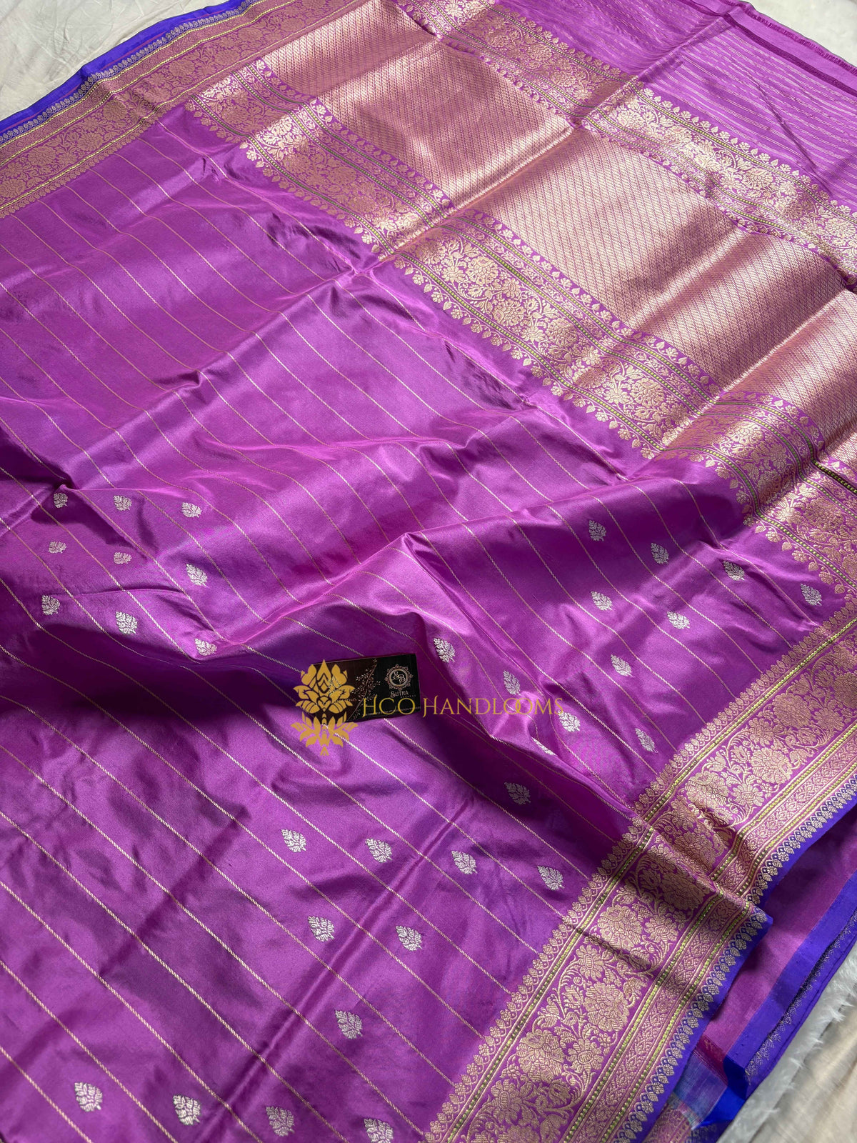 Pure Katan Silk Handloom Banarasi Saree - All Over Kadhua Motifs