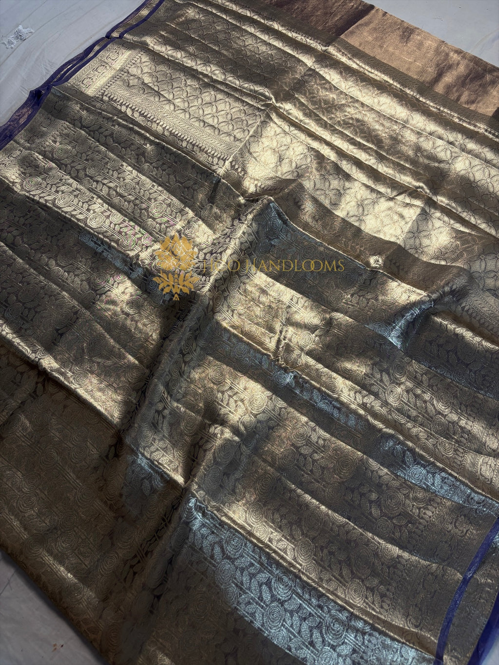 Pure Tissue Silk Tanchui Brocade Handloom Banarasi Saree