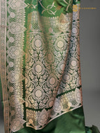 Premium Mashru Katan Silk Banarasi Saree - All Over Jaal Pattern