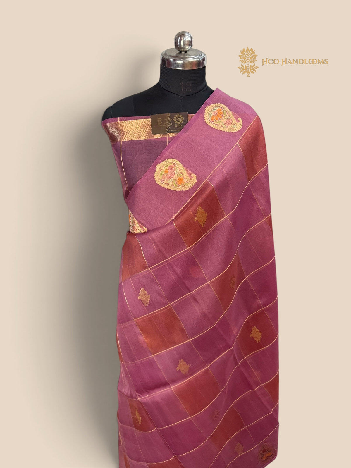 Rangkat Pure Kora Silk Handloom Banarasi Saree - All Over Kadhua Motifs
