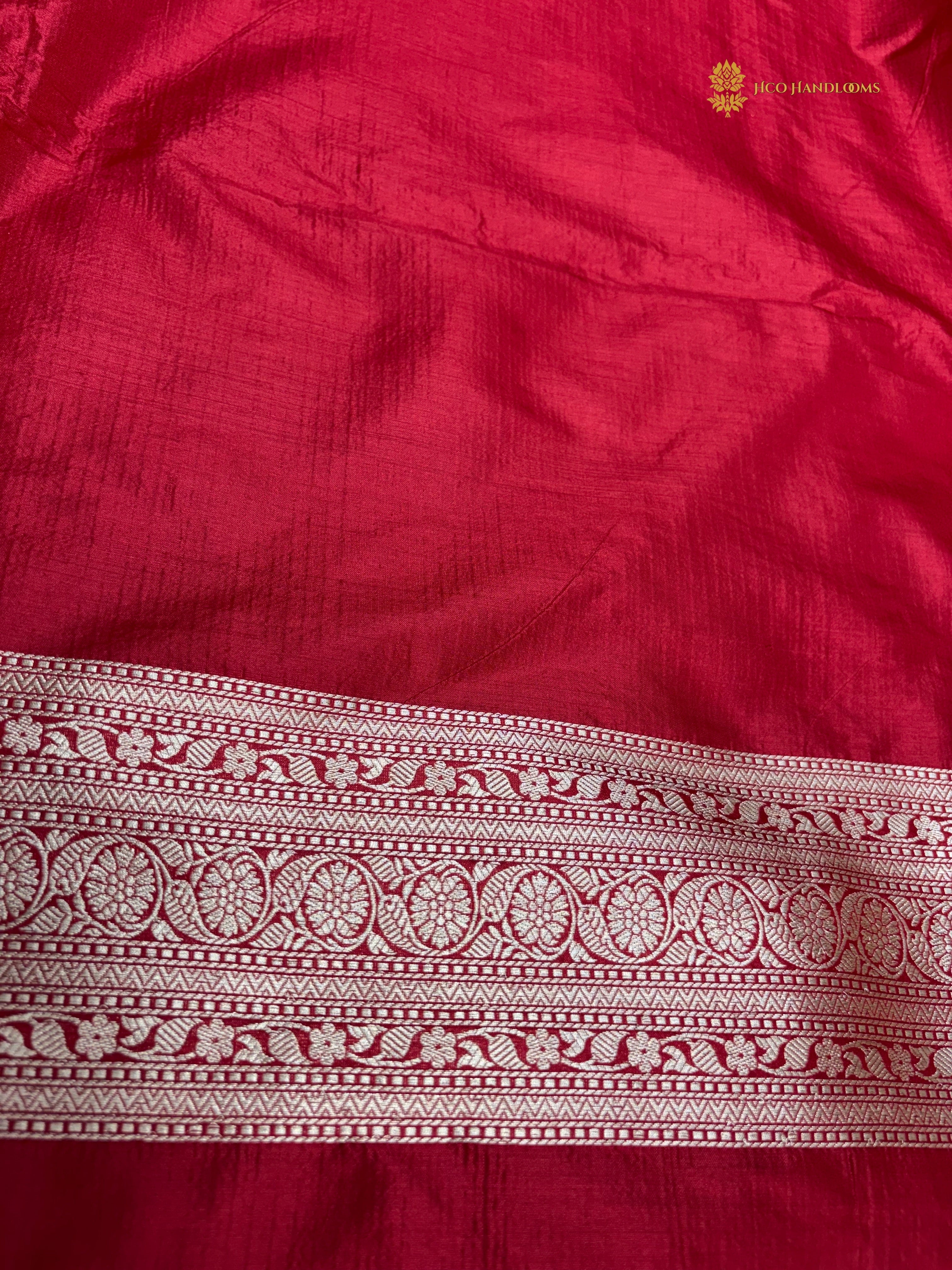 Regal Pure Katan Silk Handloom Banarasi Saree - All Over Motifs