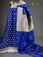Regal Pure Katan Silk Handloom Banarasi Saree - All Over Motifs