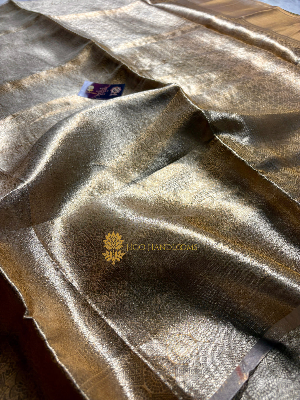 Pure Tissue Silk Tanchui Brocade Handloom Banarasi Saree