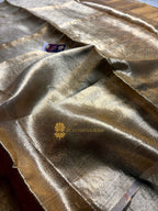 Pure Tissue Silk Tanchui Brocade Handloom Banarasi Saree