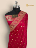 Premium Mashru Crepe Banarasi Saree - All Over Motifs