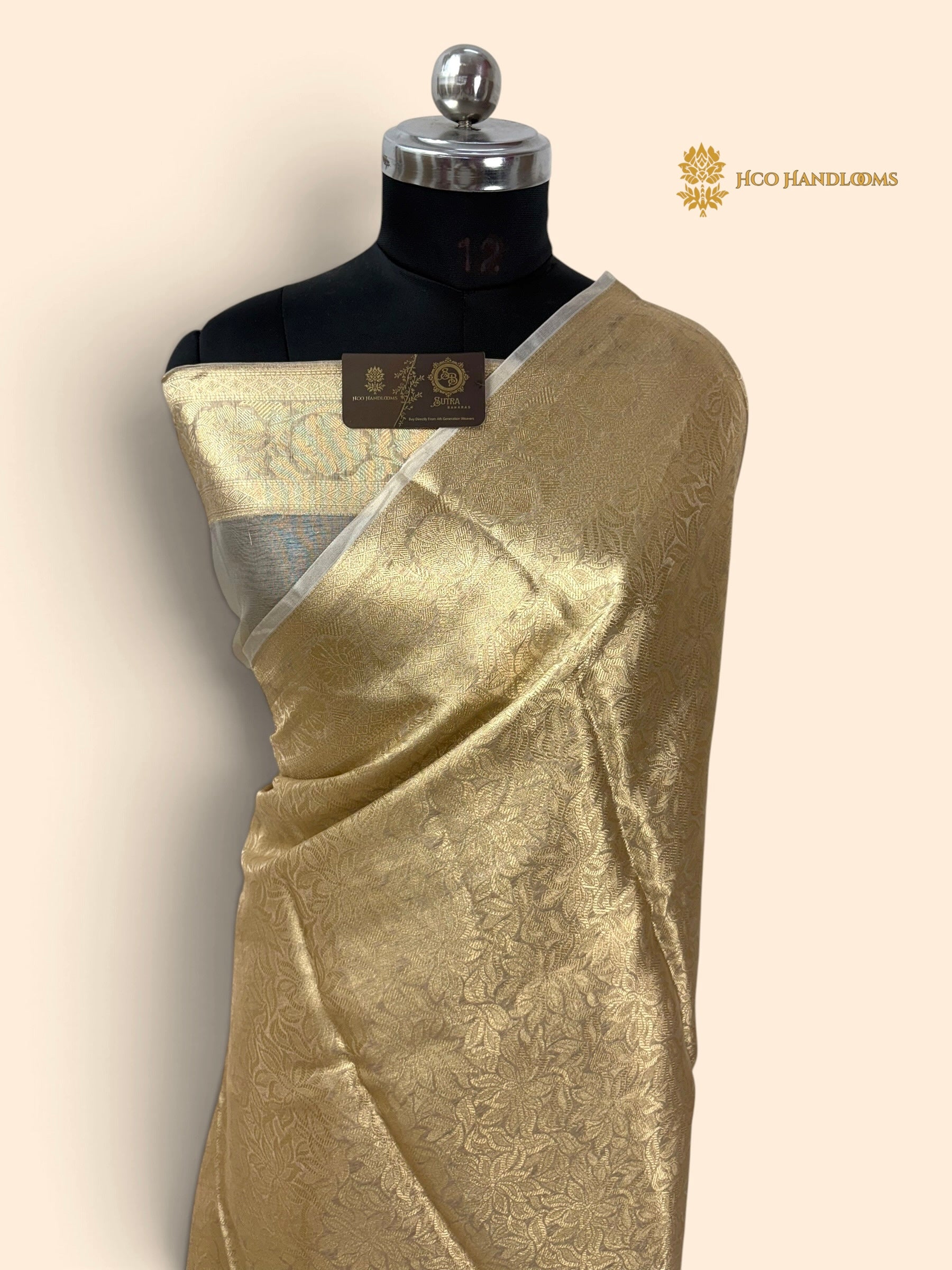 Pure Tissue Silk Handloom Banarasi Saree - All Over Tanchui Brocade
