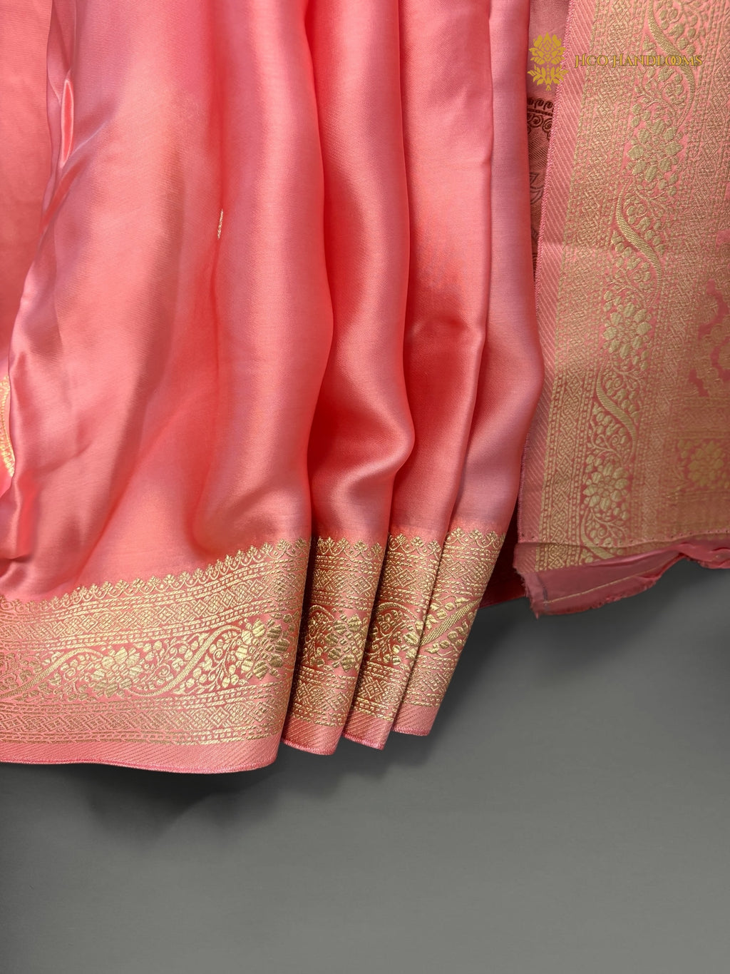 Premium Mashru Crepe Silk Banarasi Saree - All Over Floral Boota