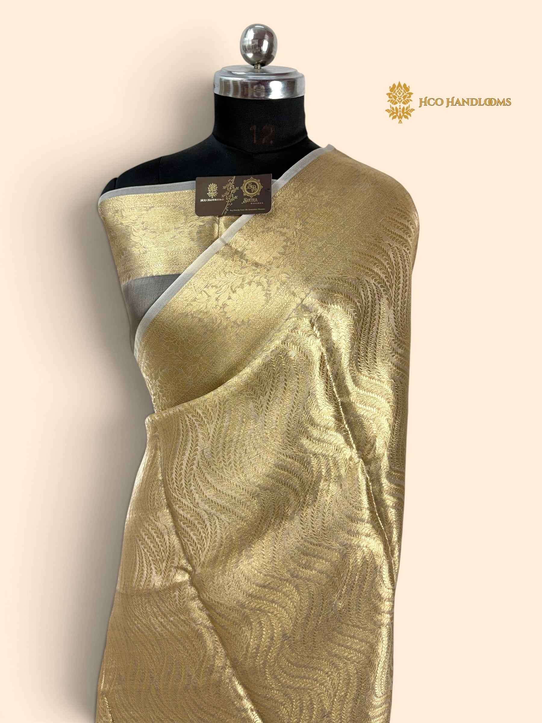 Pure Tissue Silk Handloom Banarasi Saree - All Over Tanchui Brocade