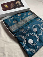 Premium Mashru Katan Silk Jangla Banarasi Saree