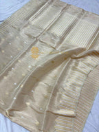 Pure Tissue Silk Handloom Banarasi Saree - All Over Kadhua Motifs