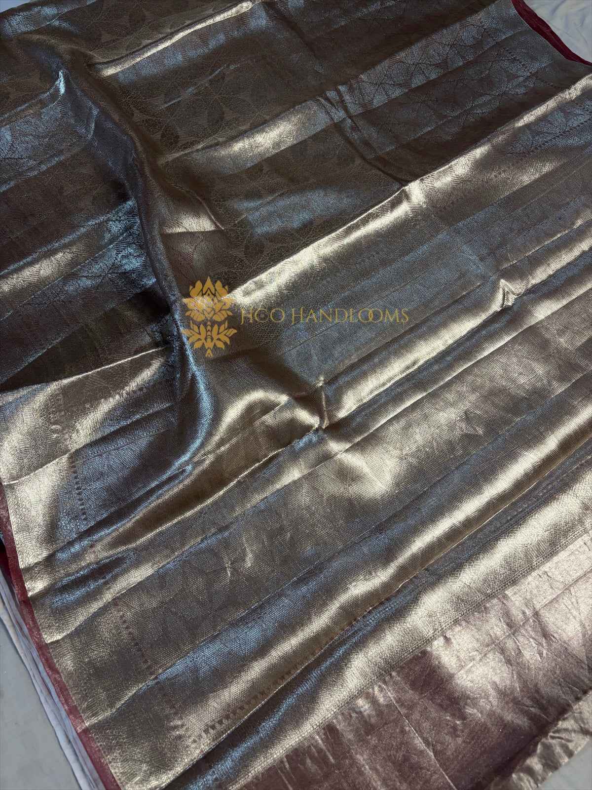 Pure Tissue Silk Tanchui Brocade Handloom Banarasi Saree
