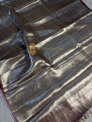 Pure Tissue Silk Tanchui Brocade Handloom Banarasi Saree