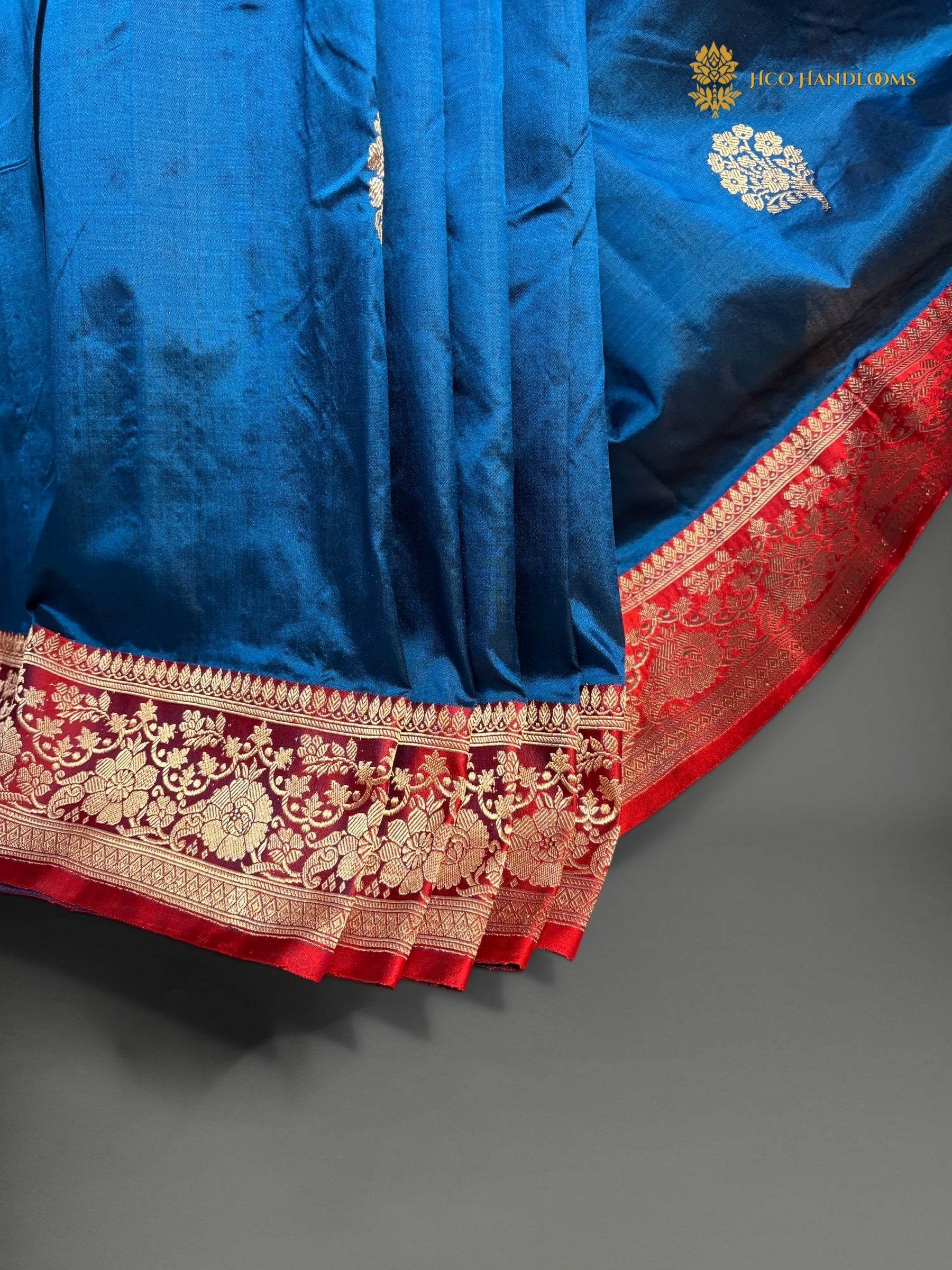 Pure Mango Katan Silk Handloom Banarasi Saree - All Over Kadhua Motifs