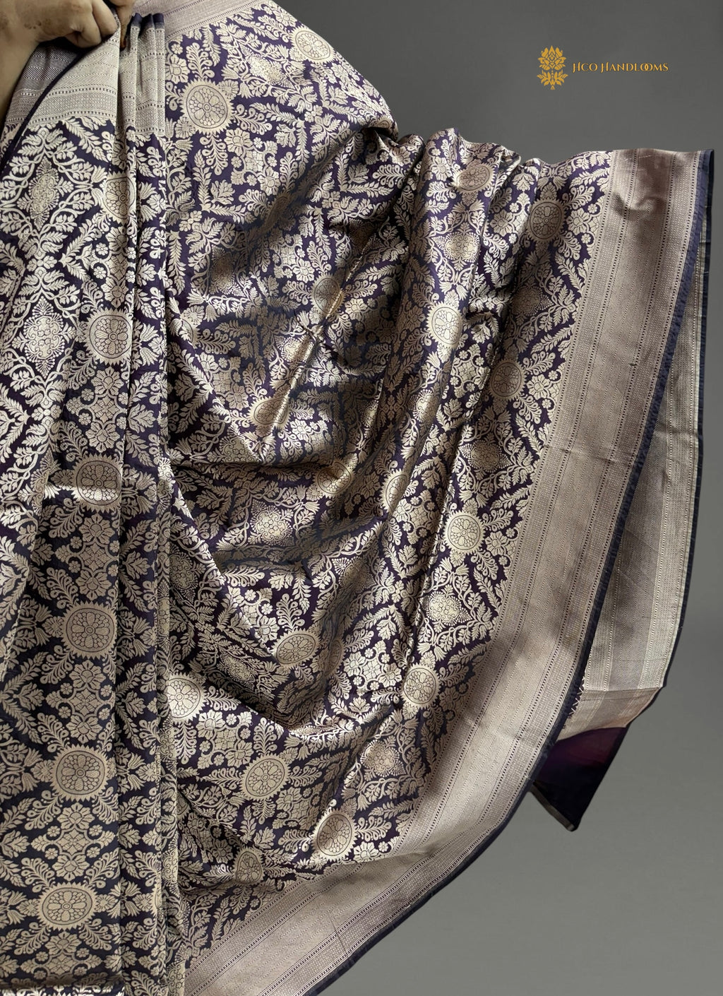 Regal Pure Katan Silk Banarasi Saree - Handwoven Tanchui Brocade