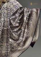 Regal Pure Katan Silk Banarasi Saree - Handwoven Tanchui Brocade