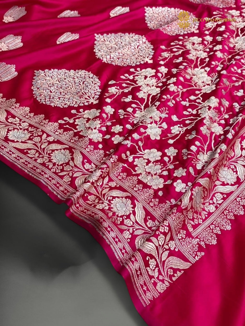 Premium Mashru Katan Silk Banarasi Saree - All Over Motifs