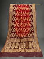 Pure Georgette Banarasi Bandhej Handloom Dupatta
