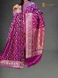 Premium Mashru Katan Silk Banarasi Saree - All Over Jaal Pattern