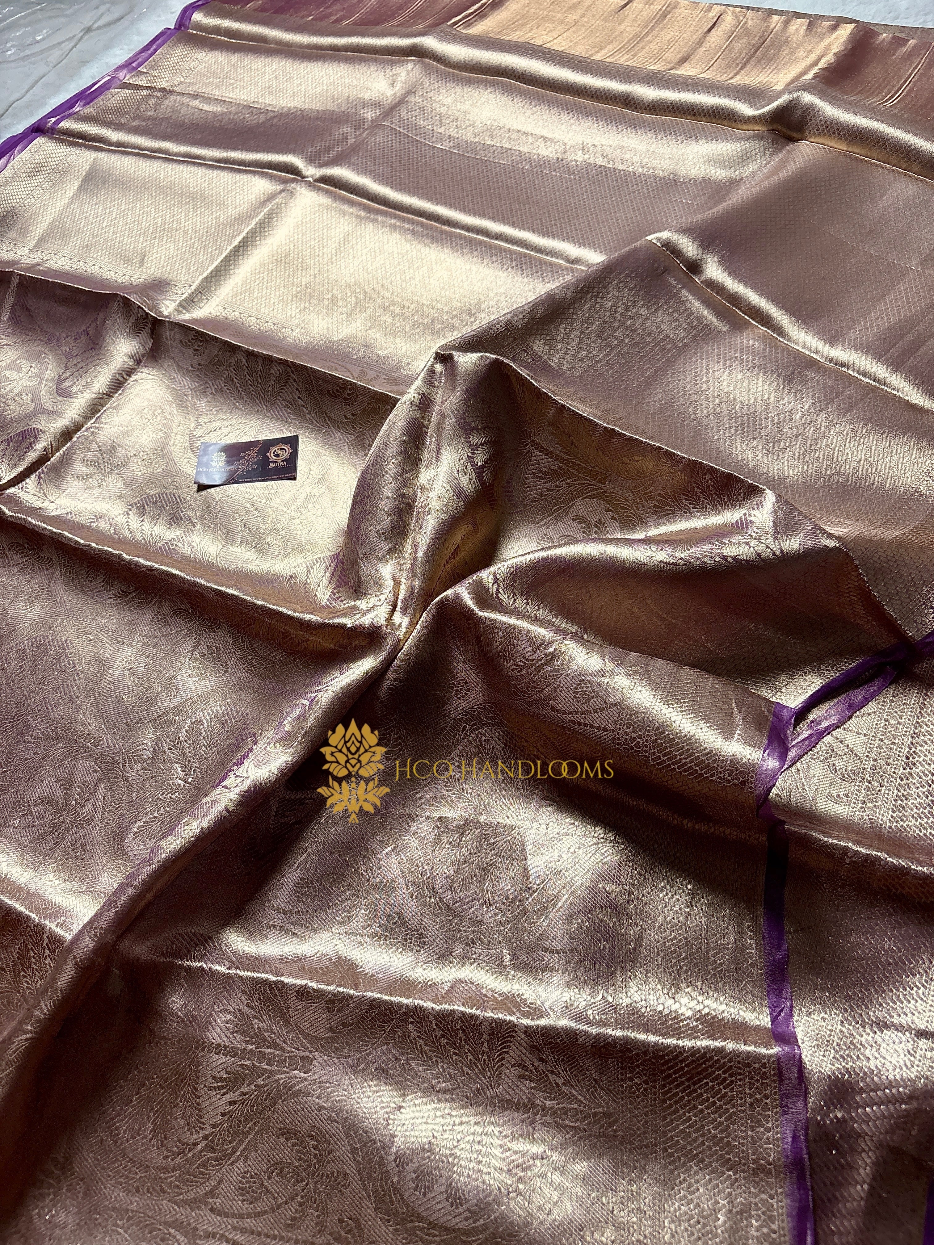 Pure Tissue Silk Tanchui Brocade Handloom Banarasi Saree