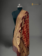 Pure Georgette Banarasi Bandhej Handloom Dupatta