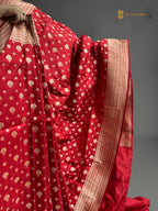 Regal Pure Katan Silk Handloom Banarasi Saree - All Over Motifs