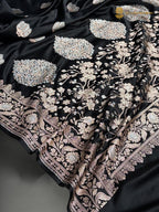 Premium Mashru Katan Silk Banarasi Saree - All Over Motifs