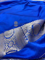 Premium Mashru Katan Silk Meenakari Jangla Banarasi Saree