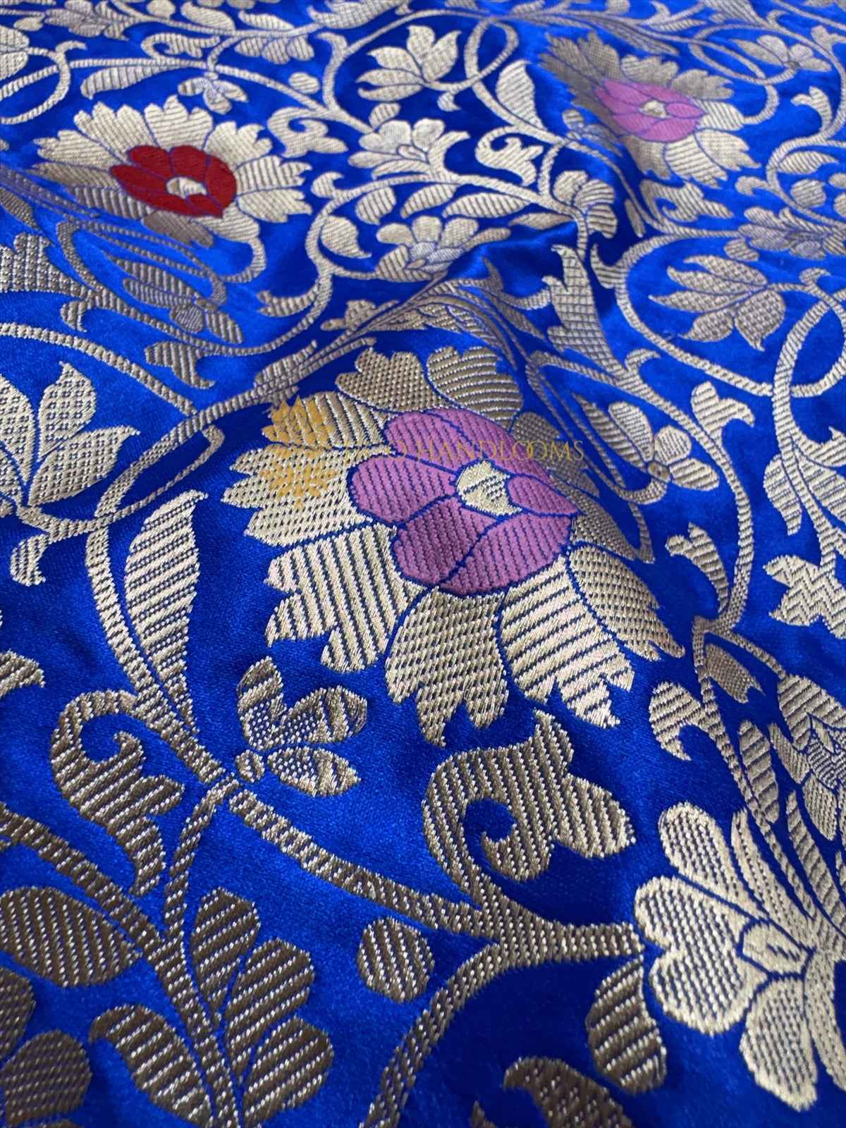 Premium Mashru Katan Silk Meenakari Jangla Banarasi Saree