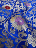 Premium Mashru Katan Silk Meenakari Jangla Banarasi Saree