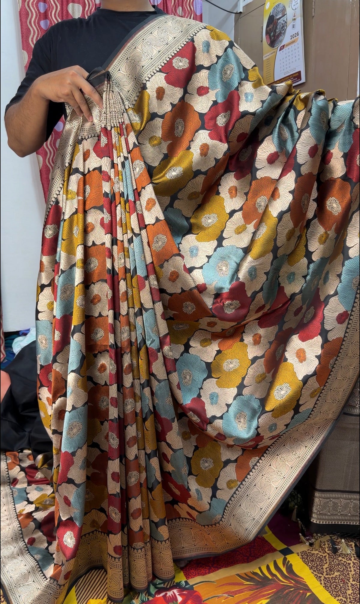 Nita Ambani Inspired Pure Katan Silk Handloom Banarasi Saree