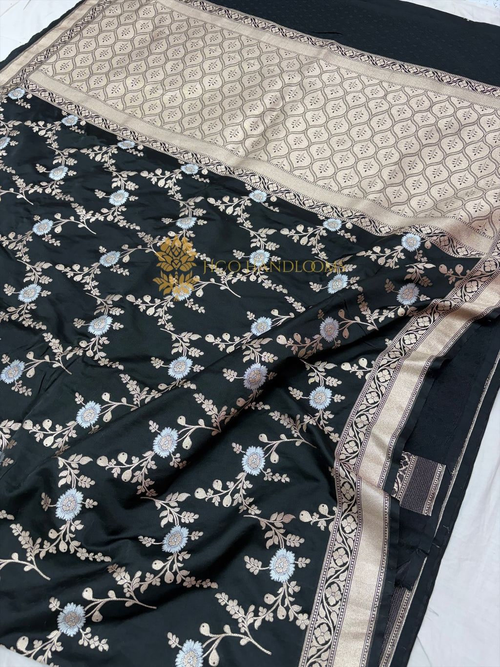 Premium Mashru Katan Silk Jangla Banarasi Saree