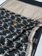 Premium Mashru Katan Silk Jangla Banarasi Saree