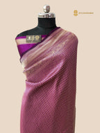 Purple Premium Soft Katan Silk Tanchui Brocade Banarasi Saree