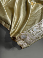 Premium Mashru Katan Silk Banarasi Saree - All Over Motifs