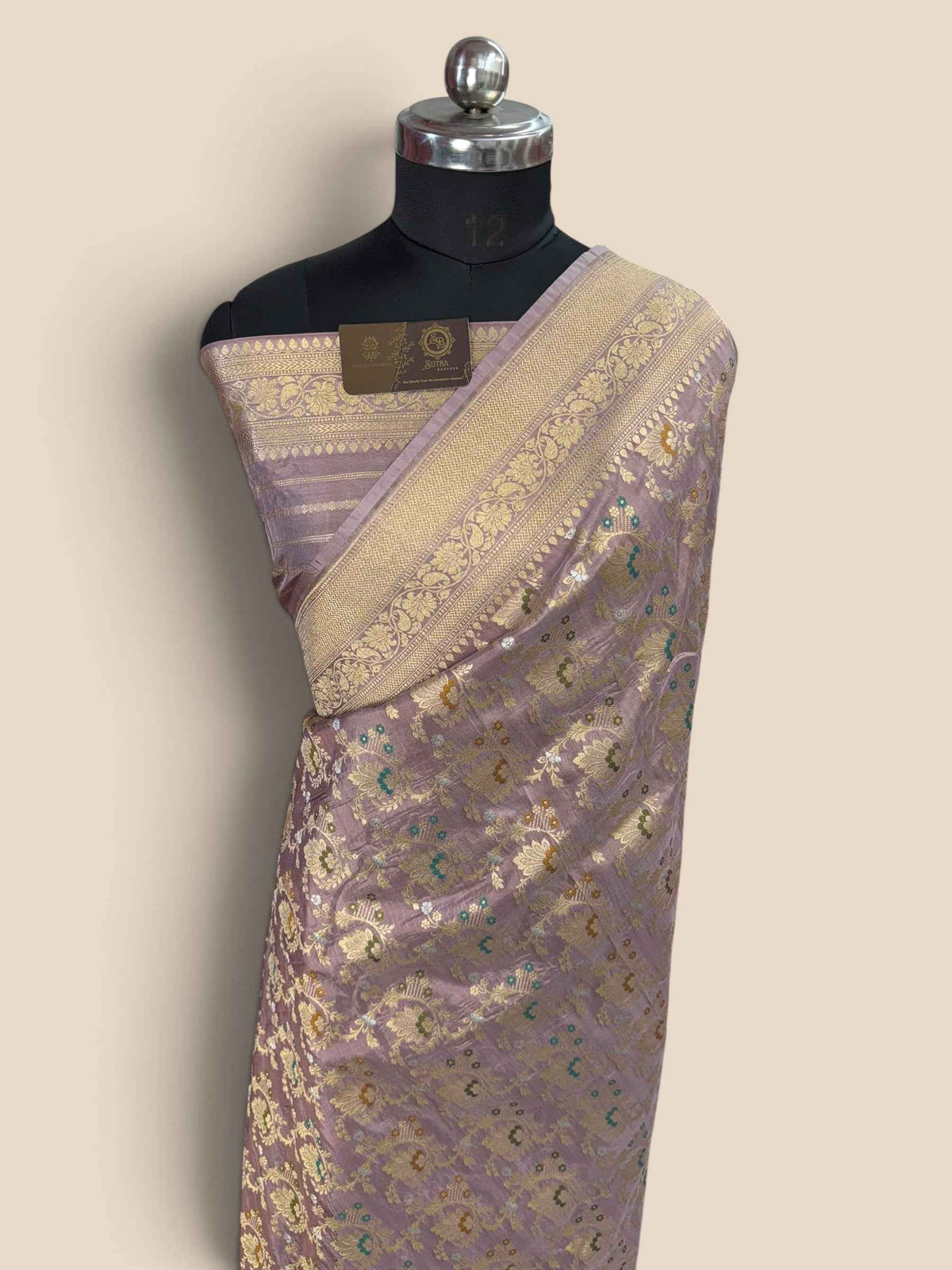 Regal Pure Katan Silk Handloom Banarasi Saree - All Over Jaal Work With Meenakari