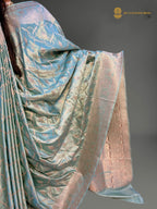 Premium Mashru Katan Silk Banarasi Saree - All Over Jaal Pattern