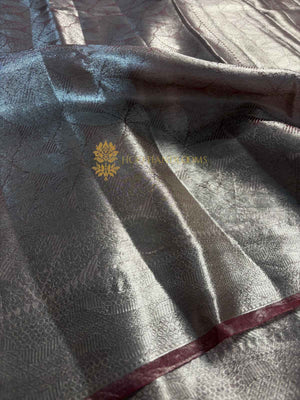 Pure Tissue Silk Tanchui Brocade Handloom Banarasi Saree