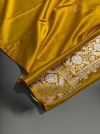 Premium Mashru Katan Silk Banarasi Saree - All Over Motifs