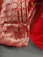 Pure Katan Silk Handloom Banarasi Saree - All Over Floral Tanchui Brocade