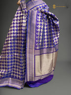Regal Pure Katan Silk Banarasi Saree - Handwoven Tanchui Brocade