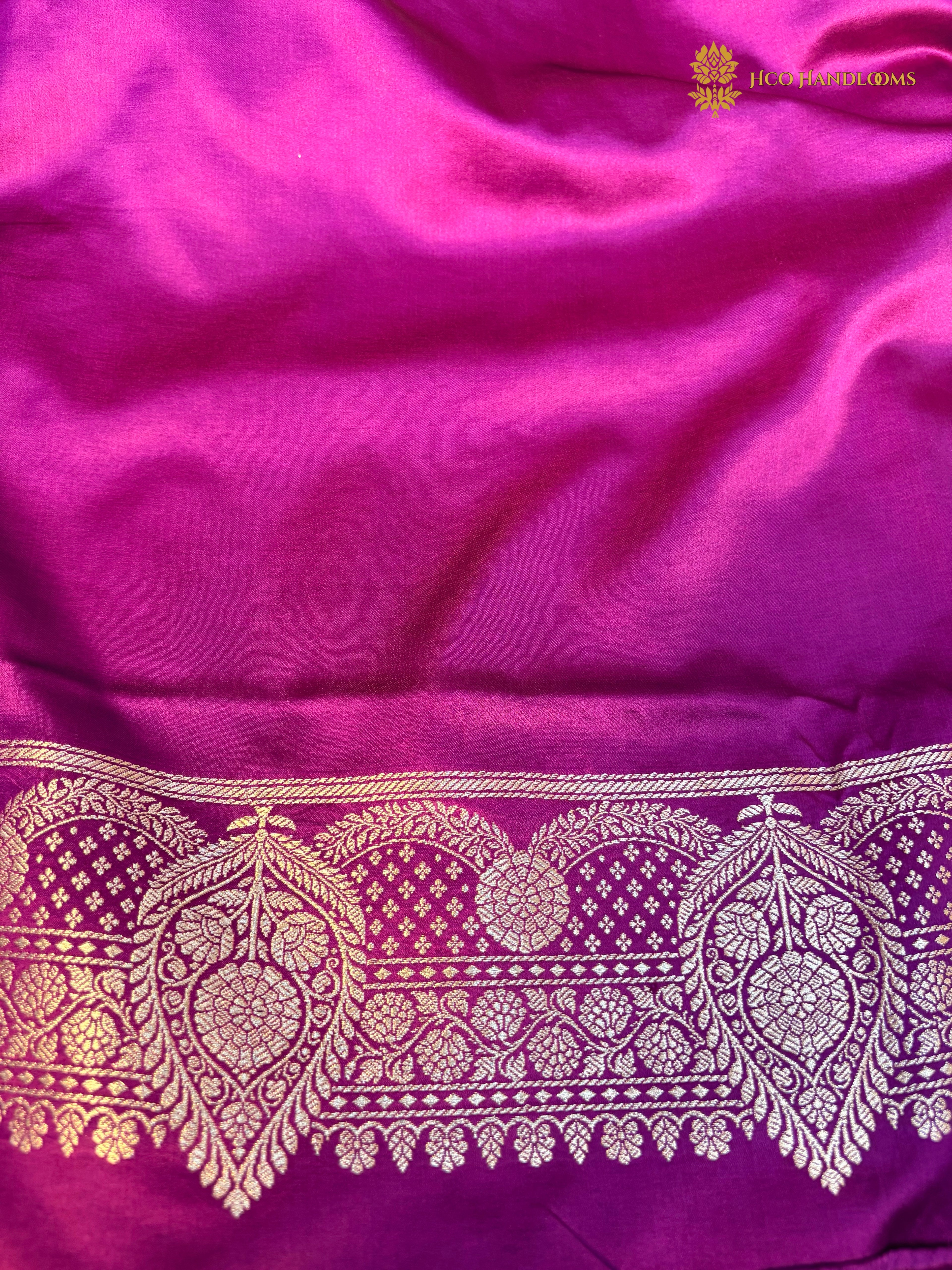 Premium Mashru Katan Silk Banarasi Saree - All Over Jaal Pattern